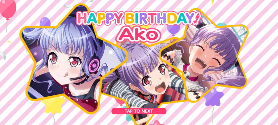 Happy Happy Birthday, Ako chan! We love you 💗💗💗