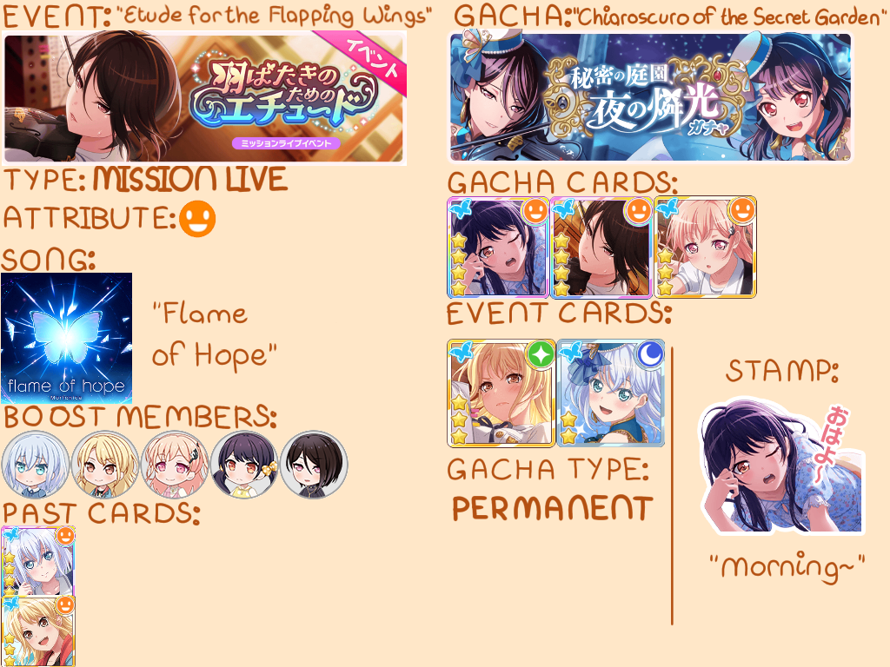   Your guide to the next JP event, "Etude for the Flapping Wings"!

    Sorry I didn't do the last...