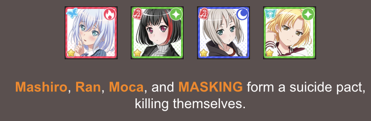 So I finally tried Chomama’s hunger games and, literally three of my best girls just died at once,,,...