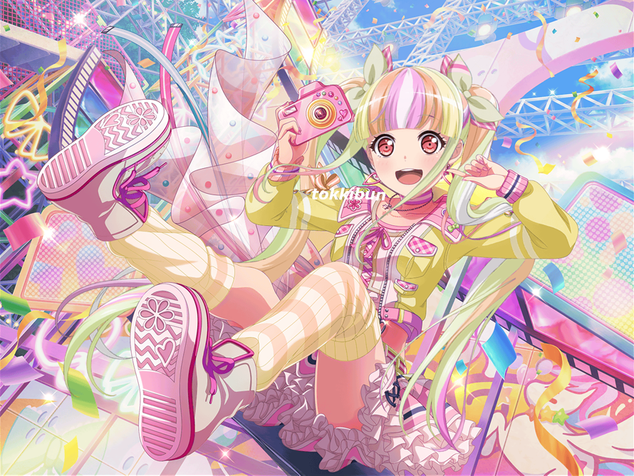   hi everyone !!
    this is my first post here, i'm new to bandori : 
    i absolutely love pareo...