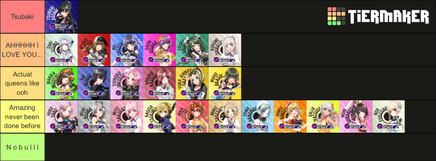    I saw Chomama do this and wanted to as well!

    Kyoko and Tsubaki are the best alongside Saki...