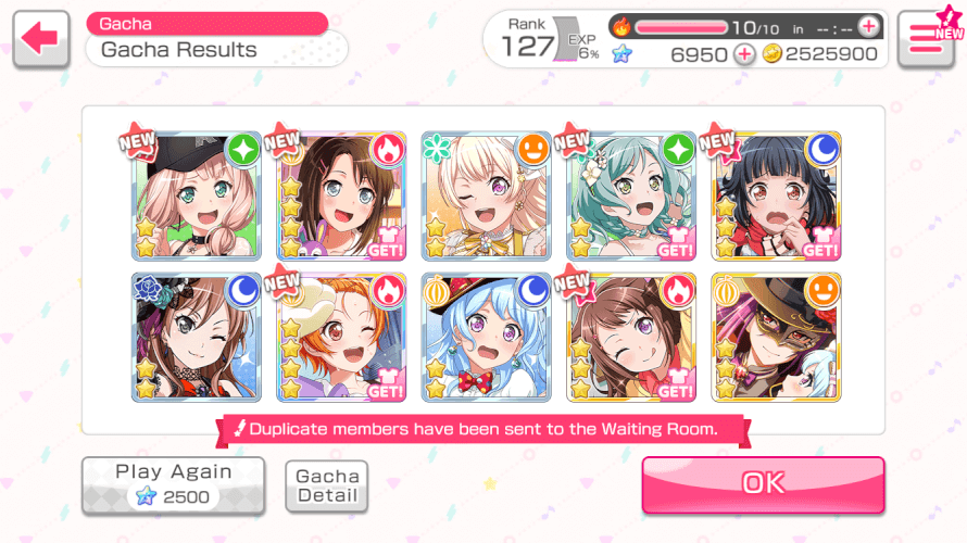 YALL I DECIDED TO DO ONE PULL FOR HAGUMI SINCE I HAVENT TOUCHED BANDORI IN A MONTH AND I ENDED UP...