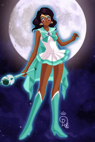 This is me as a sailor scout!! In Justice/Freedom Power!!! 