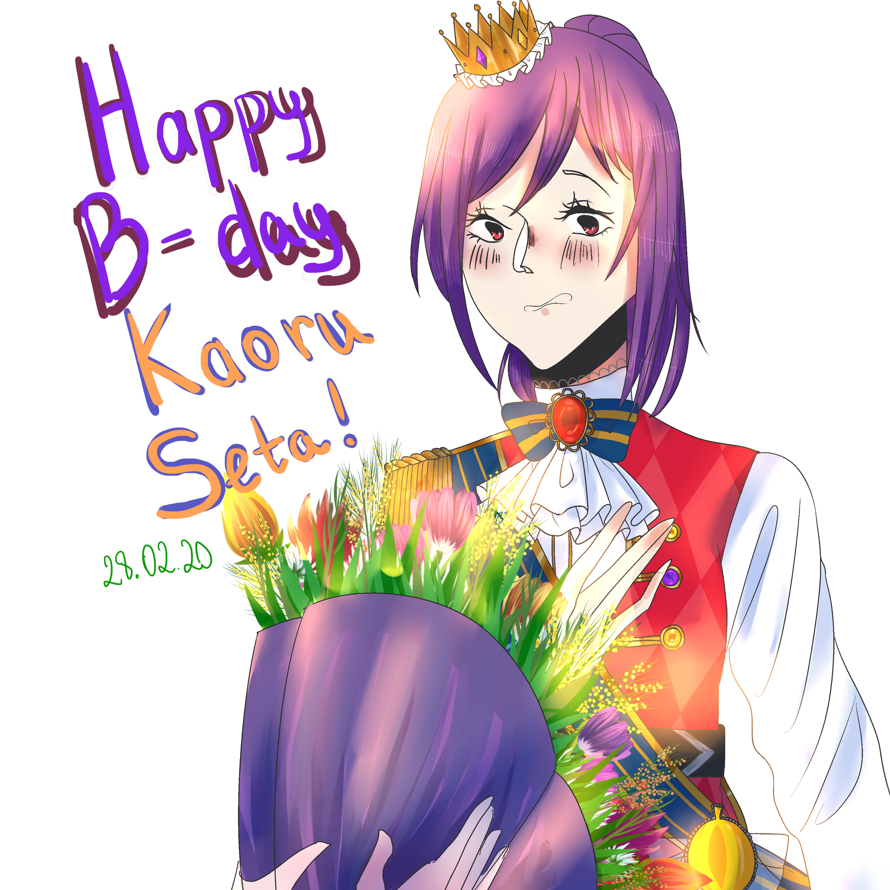 even thought for me it's already 29th I drawed it just now and I want to congratulate Kaoru's...