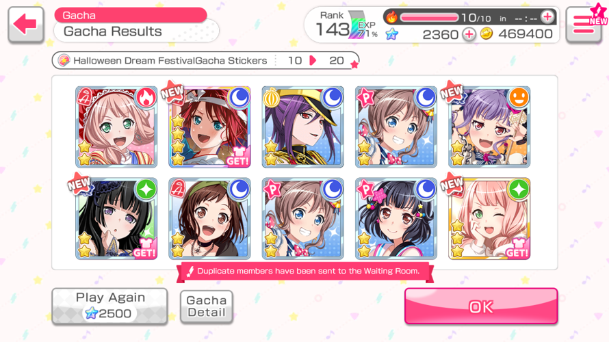     I officially have a 3   of every single Bandori character! :D Thank you Dreamfest! I got turtle...