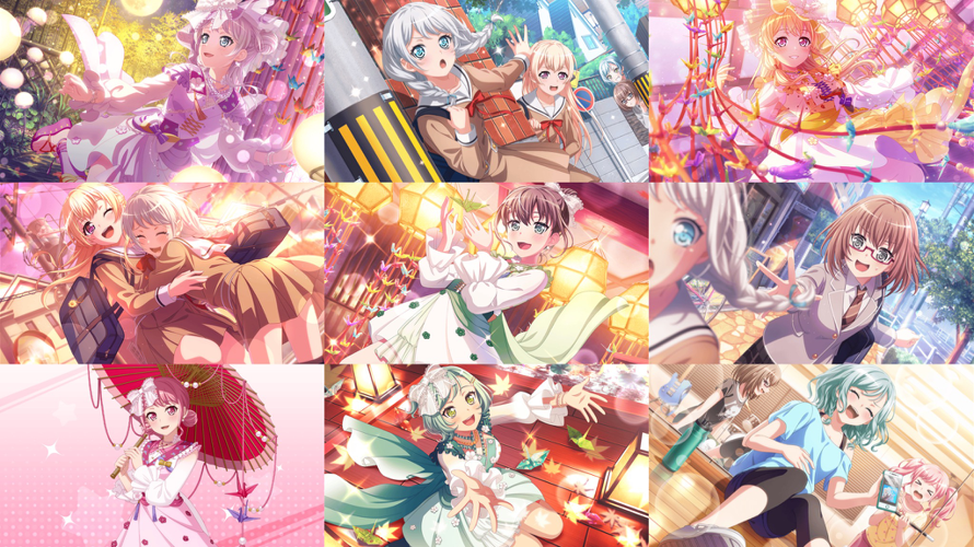 the event type is happy, and chisato and eve are 4⭐️ aya and maya is event i really like this aya...