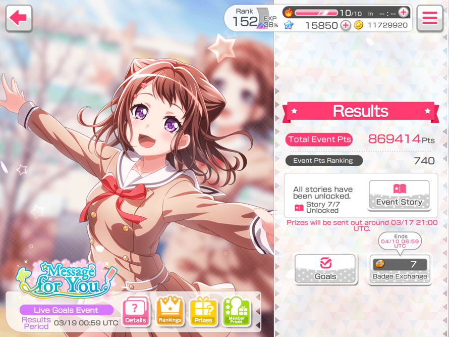 First top 1K!!!

This was literally the best event so far. Not only did I have 90% of all event...