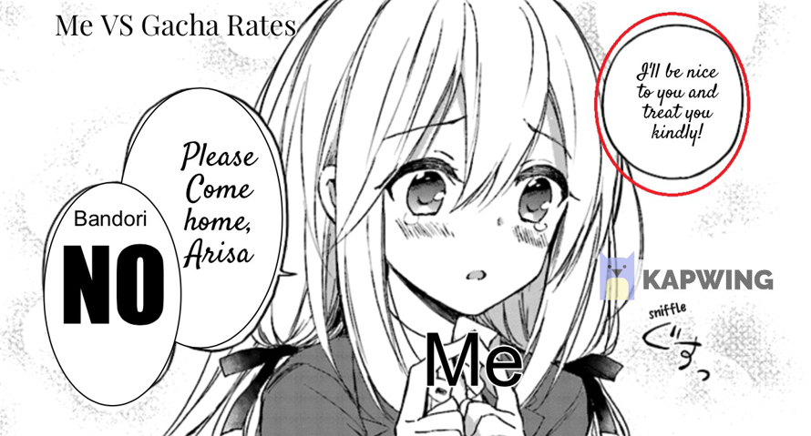 Me VS Gacha Rates.