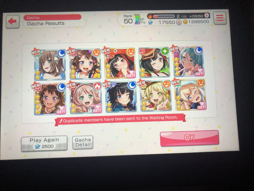 my other account with Dream Festival Sayo got one try Mermaid Sayo!!!! and a Kasumi!!!! i hope i am...