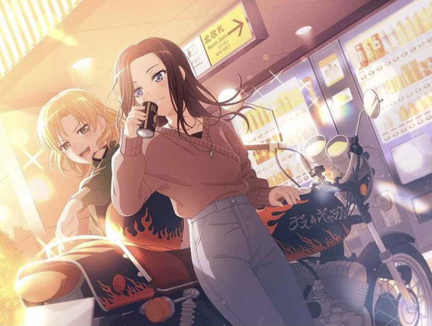 GIRLFRIENDS??💕💖 
Btw I absolutely LOVE masukis motor cycle chic aesthetic.