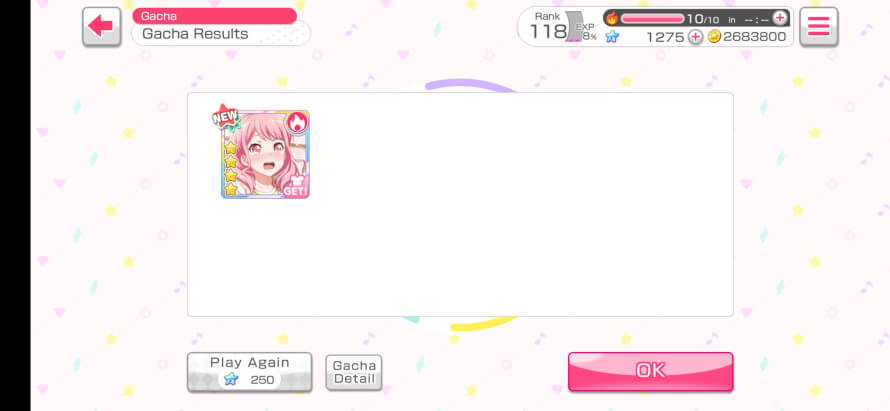 OMGGG I just went for one pull in the gacha and I ended up getting 4 star Aya??? :O