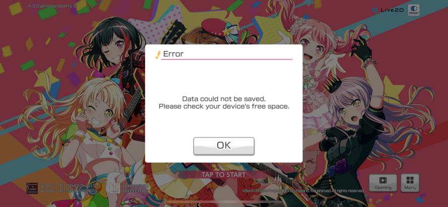 My Bandori isn’t working. It keeps saying this or the loading screen and I looked it up and it said...