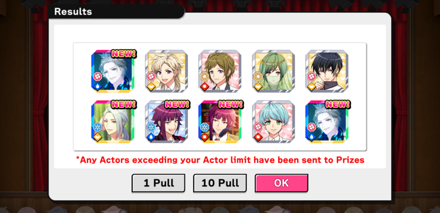 A3 treats me right and gave me 4 ssrs in a single 10 pull 😌