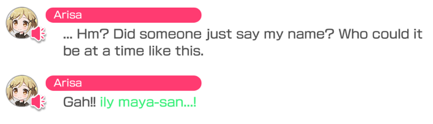 Arisa, I love you, but if you say that again we’re gonna have a mess on our hands 