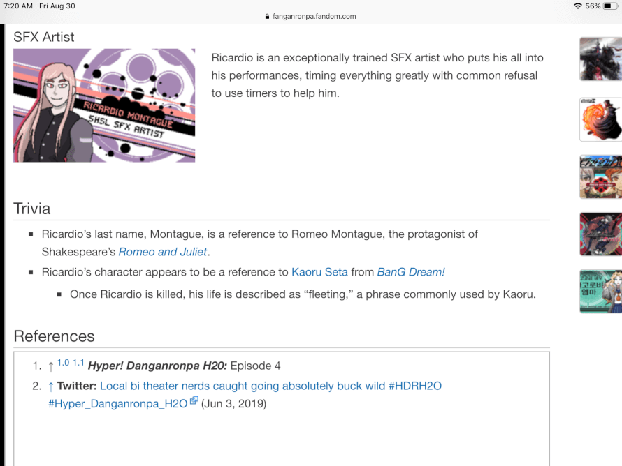    Hey guys look at this

      It’s Kaoru’s relative, Ricardio!