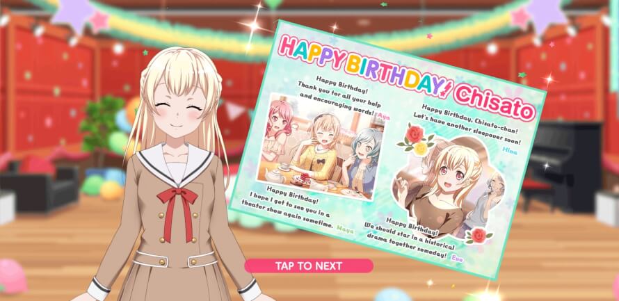 Happy birthday Chisato!