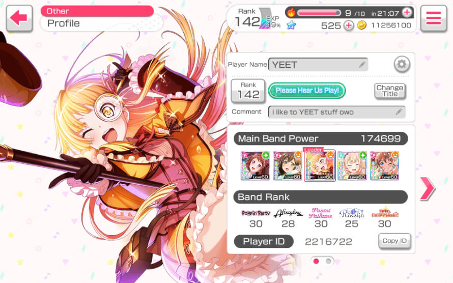 This is how my Player ID looks like