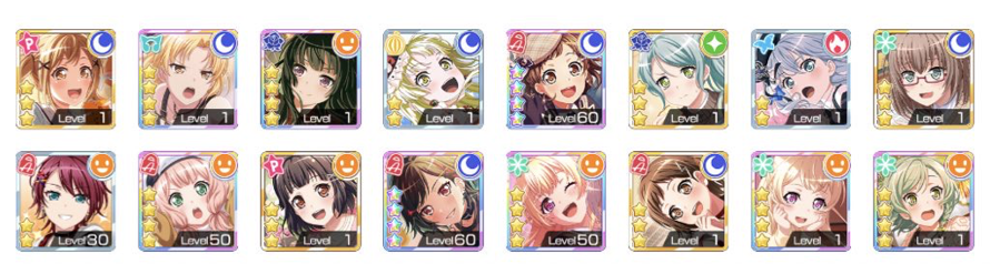 I think today was my last free pull so here are all the cards I got during this period, kirameki...
