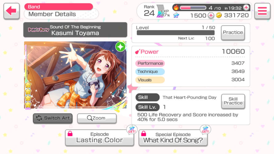 I just wanted to say that im happy Kasumi is my first 4☆