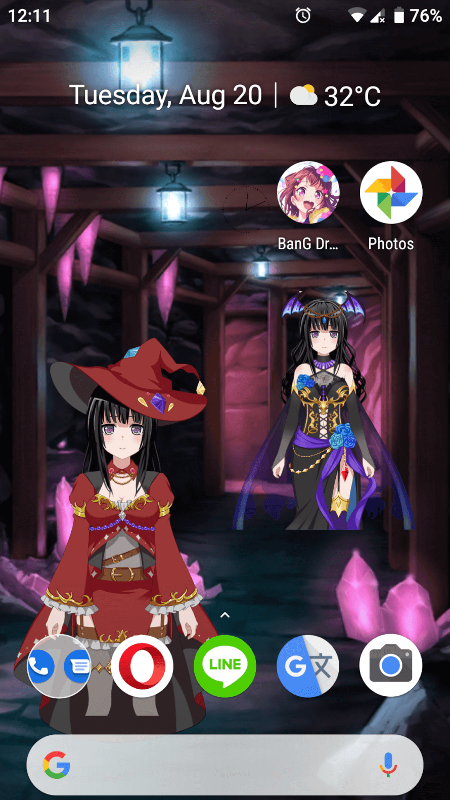  RinRin 
:  I've come to beat you, my other self!!   `・ω・´ 

 Overlord Rinko 
:  Oh? You're...