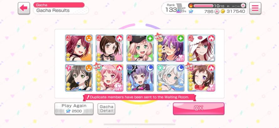 GUYS I'M SO HAPPY!!! 10play DF gacha WAS SO MUCH WORTH IT!!! Not only both Kasumi and Aya came home...