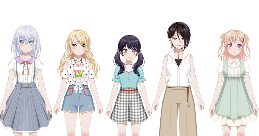 im not the biggest morfonica stan but god save me these summer casuals are so cute