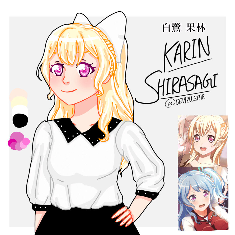 Here’s my ChisaKanon lovechild!  Drew her back in March  

Karin is a 2nd year student at...