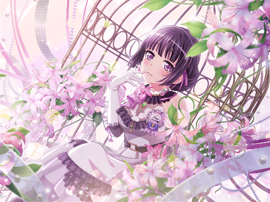      Woah this Rinko card is so gorgeous! I'm glad they added a bit of pink so it won't be totally...
