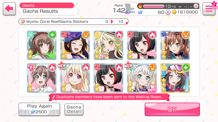     I worked really hard to save up 2500 stars in 6 days to do this pull and end up getting a 3 star...