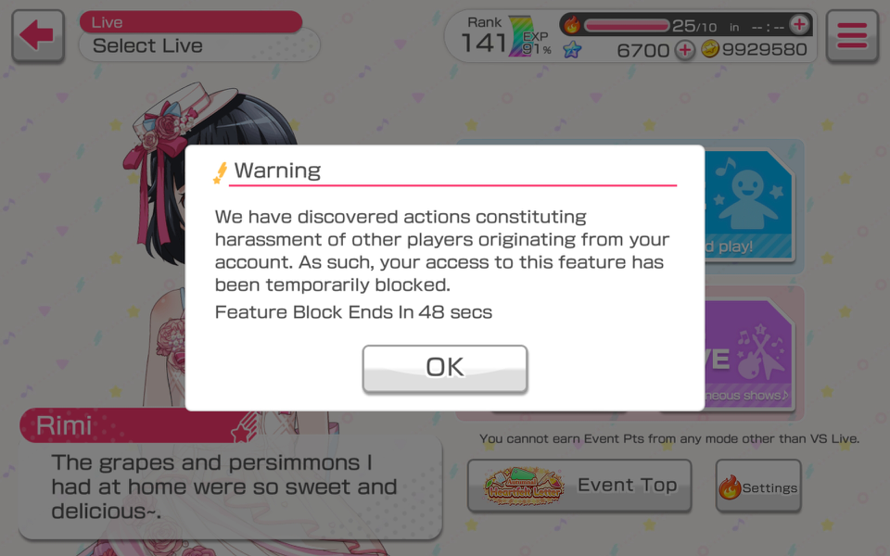 Welp looks like I won't be playing this event, I guess...
It's just that my internet sucks, and idk...