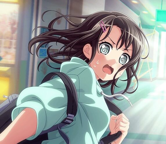 To be honest, Misaki is probably running away from Rimi because Rimi doesn't know how to use the gun