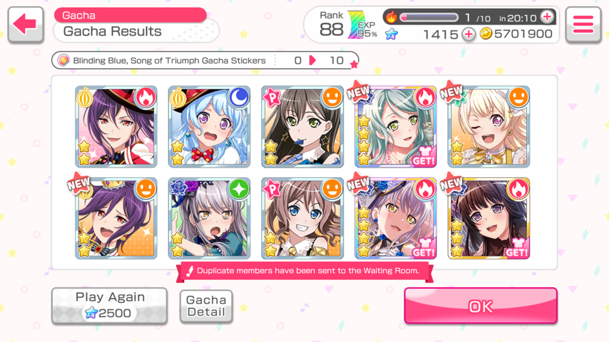 6 futile scouts last event trying to get my chocolate Hina, and this time I just casually roll all...