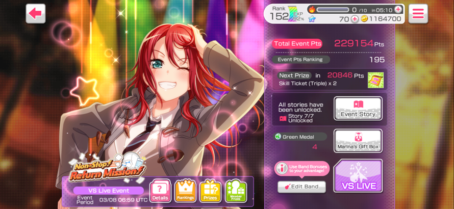   Almost 90k points for today   and yesterday...  , I'm tired~

    I said "50k a day", and "I'll...