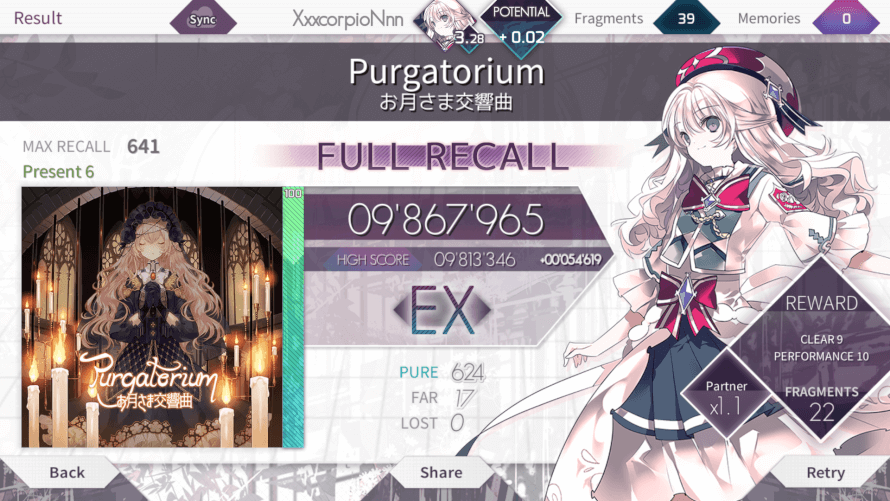 I started playing Arcaea and I played this song about 10 times in a row, I love it.