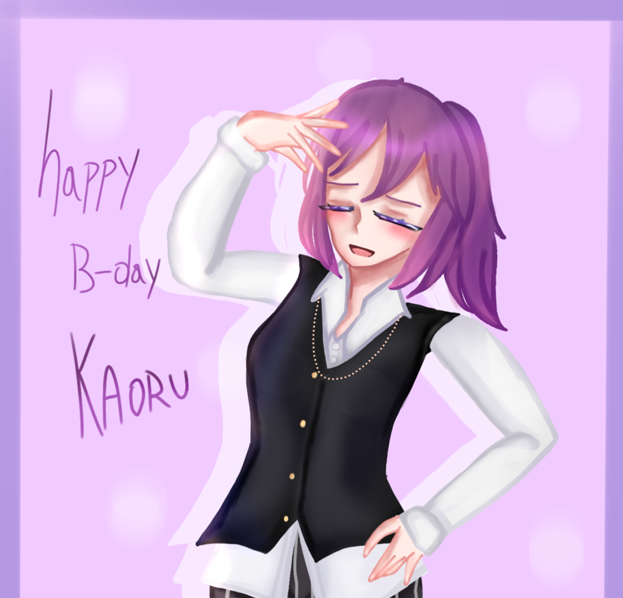 Happy birthday kaoru seta!! 🌹🌹 i had to make it fast sorry kaoru 😭
