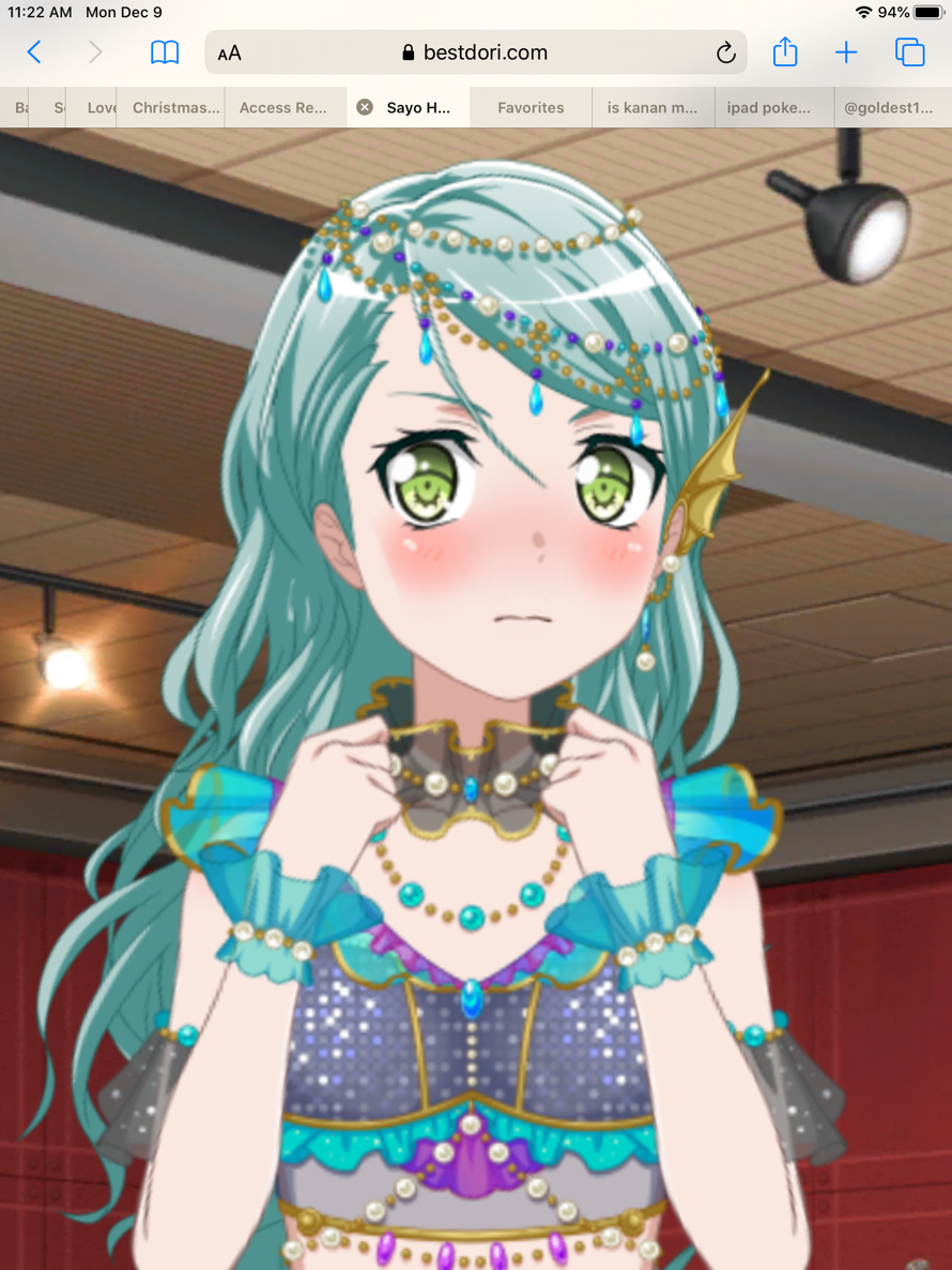 Uh oh. Don’t make Sayo Chan mad. She’ll fight you.

       I love playing with Bestdori’s live2d...