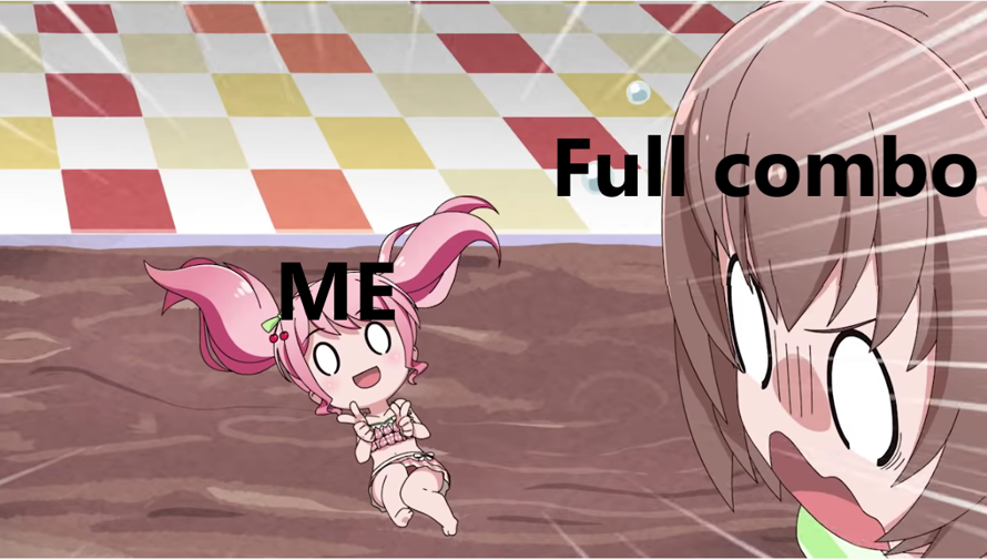 I have a bad full combo luck.