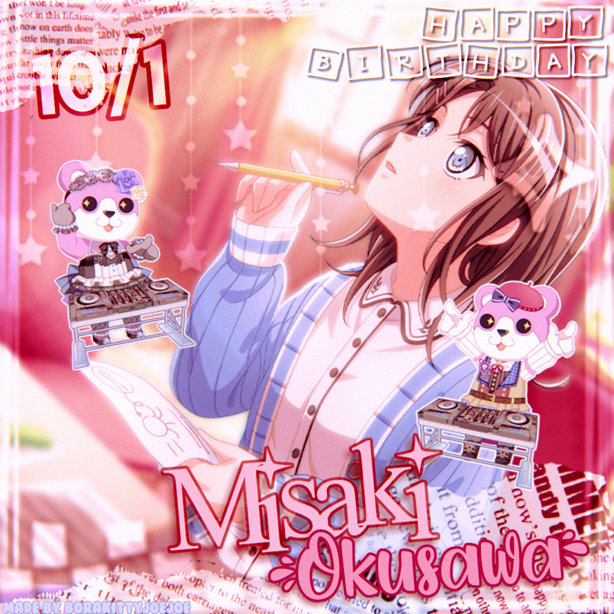     Since today is Misaki's birthday I decided to post my 'happy birthday edit' here for...