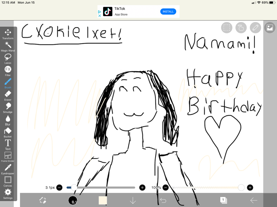 🧡 Happy birthday Nanami!! 🧡 I did the art yesterday lol