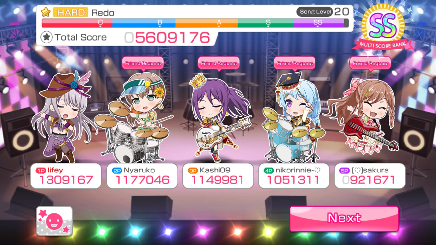 met someone familliar, i hope you're proud of my score :' 