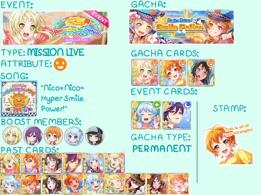     Your guide to the next EN event, "Smile Patrol! Reporting for Duty!"

I'm pretty anxious on...