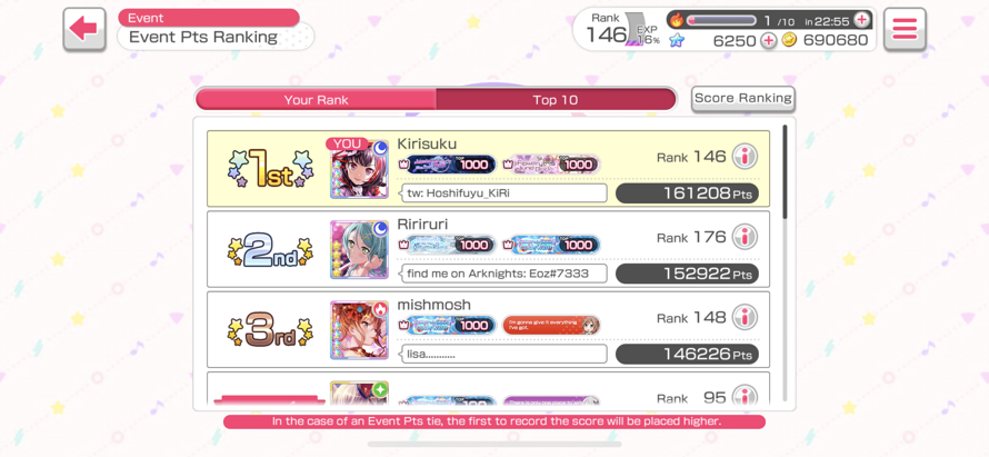 Lasted for about 20 mins 