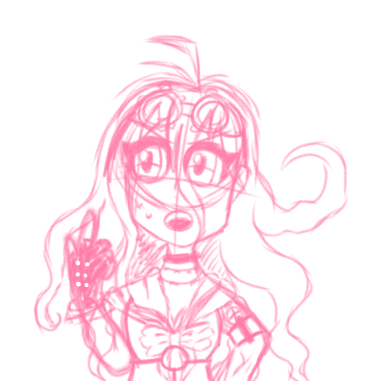 My new thing is sketching Danganronpa characters and never coming back to them 