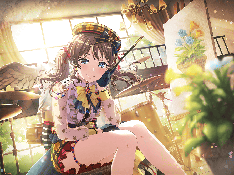 okay this is a GORGEOUS CARD but.. is it just me.. or are her eyes off? misaligned?

like if you...