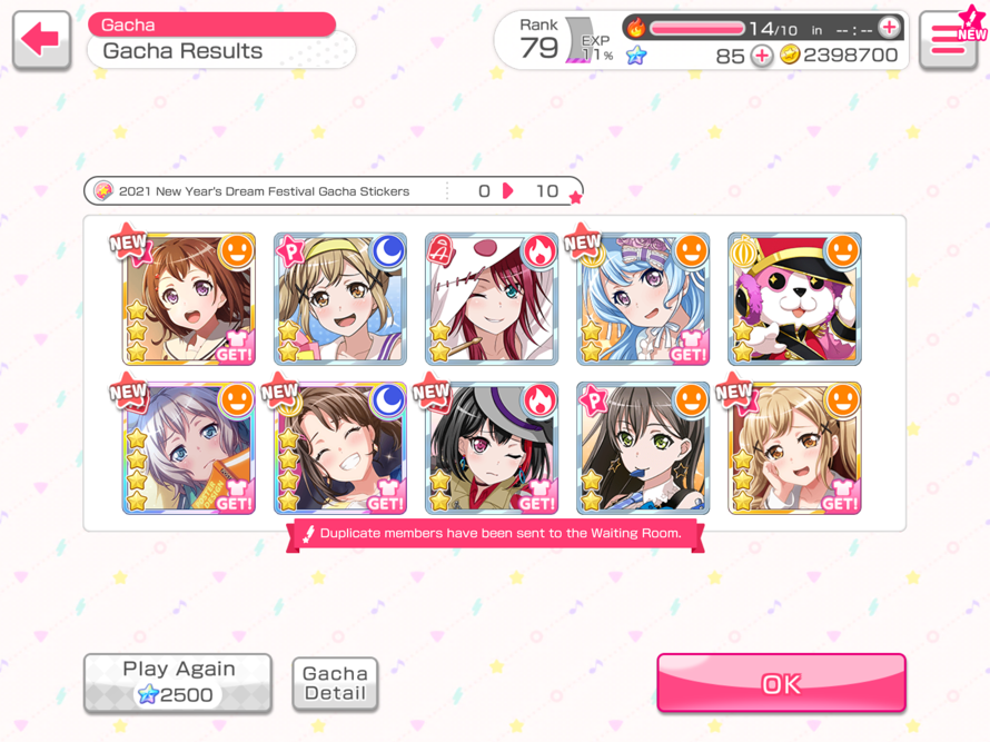 Why has my luck been getting better recently? I’M SO HAPPY THO AAAAAAH
I GOT DREAMFEST MICHELLE AND...