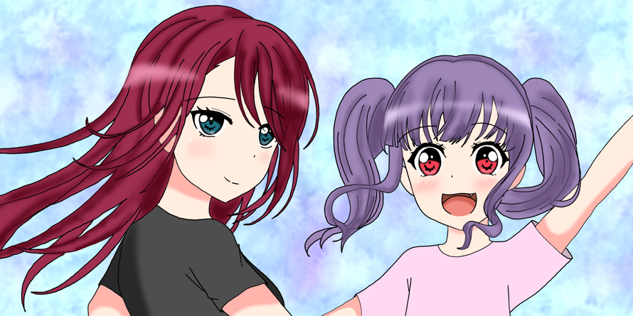 Drew Tomoe and Ako the other day!!!
I'm quite proud of this and hopefully you all enjoy this too : 
