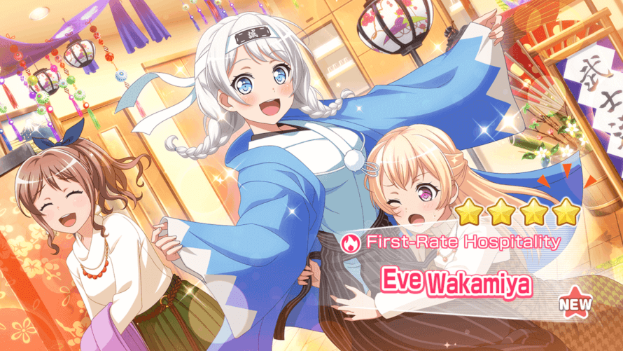 EVE IS HOME!!!  from miracle ticket 
 sniffs 
after a year of playing this game, i finally got a 4...