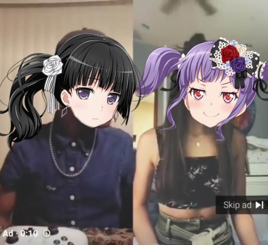 Ako & Rinko are in a tiktok add 