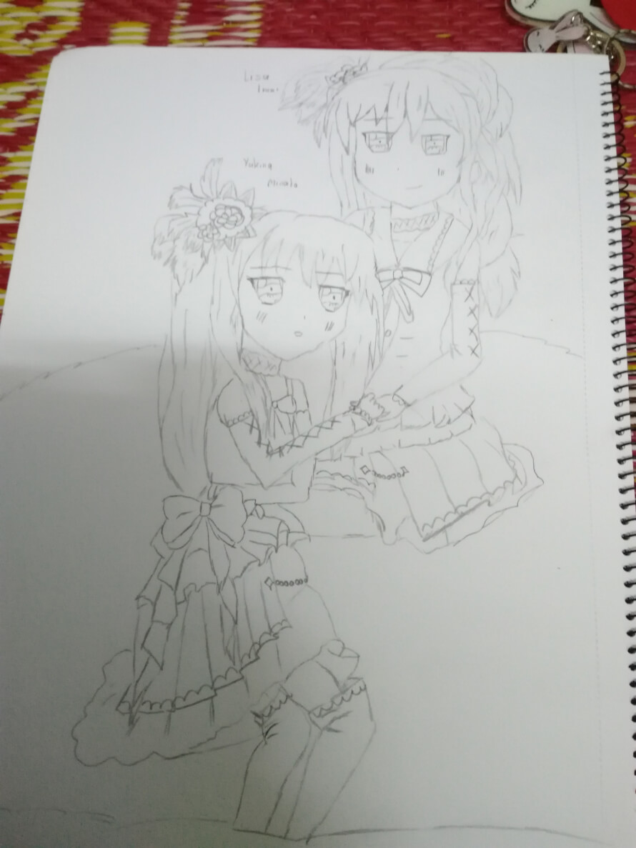 Okay! Today i drew something about roselia. But it is not beautiful. Anyway, hope you like it 'w'