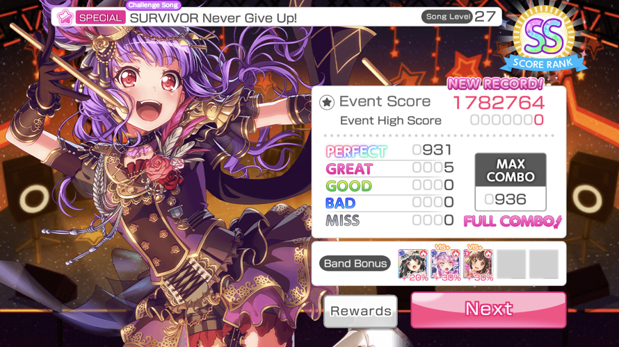 I did this on my first try !! <o/

      Although this is challenge live so now I’ll have to fc it...